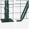vidaXL Fence with Post Green 0.4 x 50 m Steel and PVC