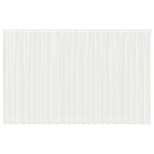 vidaXL Lace Curtain with Curtains Floral White 300 x 750 cm Polyester