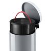 Hailo Pedal Bin Solid M 12L Silver