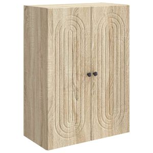 vidaXL Wall-Mounted Cabinet Sonoma Oak 66 x 34.5 x 90 cm