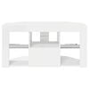 vidaXL Corner LED TV Cabinet High gloss White 100 x 40 x 50 cm
