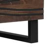 vidaXL Coffee Table Brown and Black 80 x 50 x 40 cm Solid Acacia wood