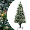 vidaXL Artificial Christmas Tree with 300 LEDs with Stand Green 180 cm