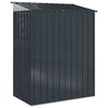 vidaXL Garden Sheds Anthracite 137 x 81 x 180 cm Metal