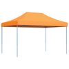 vidaXL Party Tent Folding Orange 279 x 410 x 315 cm Oxford Fabric