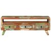 vidaXL TV Cabinet Multicolour 110x30x40 cm Solid Reclaimed Wood
