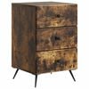 vidaXL Bedside Cabinet Smoked Oak 43 x 41 x 66.5 cm Engineered Wood