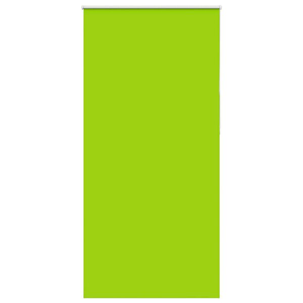 vidaXL Roller Blind Blackout Leaves Green 90x210 cm Fabric Width 85.7 cm Polyester