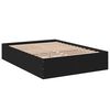 vidaXL Bed Frame without Mattress Black 140x200 cm