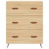 vidaXL Highboard Sonoma Oak 69.5x34x180 cm Engineered Wood