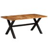 vidaXL Dining Table Set 7 Pieces Solid Acacia and Mango Wood
