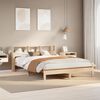 vidaXL Bed Frame without Mattress 140x190 cm Solid Wood Pine