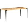 vidaXL Dining Table 180x90x76 cm Solid Mango Wood