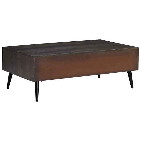 vidaXL Coffee Table Solid Mango Wood 100x60x35 cm