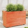 vidaXL Garden Planter Wax Brown 110x40x72.5 cm Solid Wood Pine