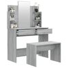 vidaXL Dressing Table Set Grey Sonoma 96x40x142 cm