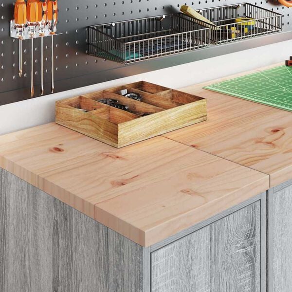 vidaXL Garage Storage Cabinet Grey Sonoma 30x51x85 cm Solid Wood Pine