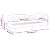 vidaXL Corner Bed Frame with Headboard Pink 80 x 200 cm Velvet