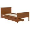 vidaXL Bed Frame without Mattress Honey Brown Solid Wood 100x200 cm