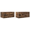 vidaXL TV Cabinets 2 pcs Smoked Oak 60x31x25.5 cm Engineered Wood