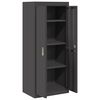 vidaXL Storage Cabinet Black 60 x 40 x 140 cm Cold-Rolled Steel