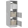 vidaXL Laundry Cabinet Grey Sonoma 50 x 68 x 162 cm Engineered wood