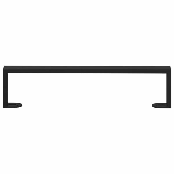 vidaXL Furniture Feet 2 pcs Black 43.6 x 4 x 10 mm Iron