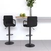 vidaXL Bar Stools 2 pcs Black Velvet