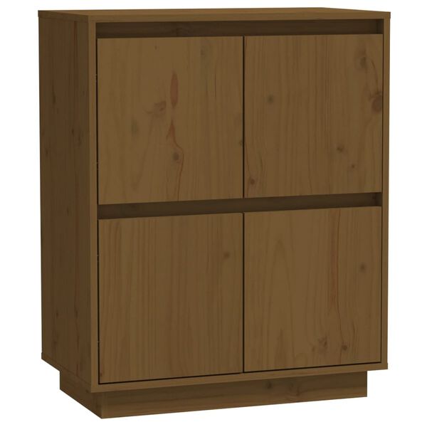 vidaXL Sideboard Honey Brown 60x34x75 cm Solid Wood Pine
