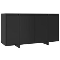 vidaXL Sideboard Black 135x41x75 cm Engineered Wood