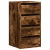 vidaXL Corner Chest of Drawers Smoked Oak 40x41x76 cm Engineered Wood