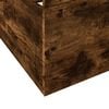 vidaXL Bed Frame with Drawers without Mattress Smoked Oak 100x200 cm