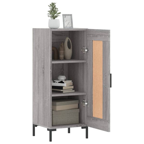 vidaXL Sideboard Grey Sonoma 34.5x34x90 cm Engineered Wood