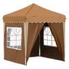 vidaXL Pop-up Party Tent Beige 195 x 195 x 245 cm Oxford Fabric