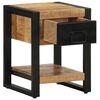 vidaXL Bedside Cabinet 35x34x45 cm Solid Rough Wood Mango