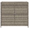 vidaXL Garden Storage Cabinet Grey 83x45x76 cm Poly Rattan