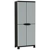 vidaXL Plastic Cabinet 68x39x171.5 cm Rattan Design