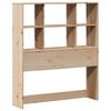 vidaXL Bookcase Bed without Mattress 90x200cm Solid Wood Pine