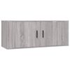 vidaXL 3 Piece TV Cabinet Set Grey Sonoma Engineered Wood