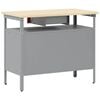 vidaXL Work Bench with Drawer with Shelf Red and Grey 100 x 55 x 85 cm