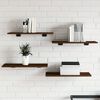 vidaXL Wall Shelves 4 pcs Brown Oak 60x30x1.5 cm Engineered Wood