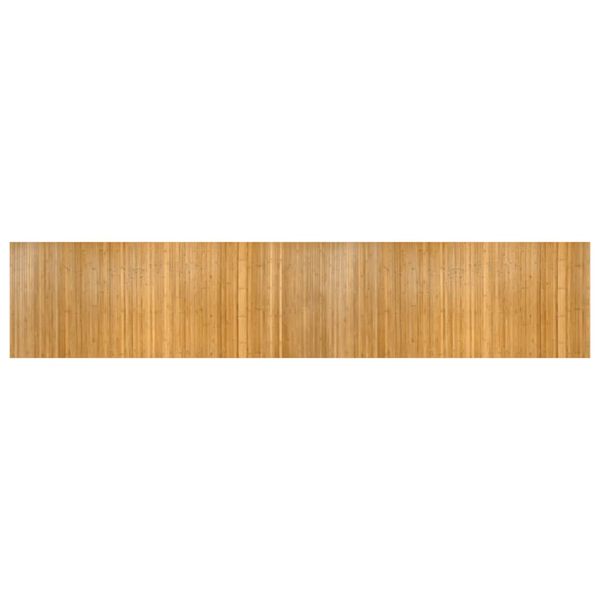 vidaXL Rug Rectangular Nature 80x400 cm Bamboo