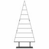 vidaXL Metal Christmas Tree with Stand Black 180 cm Steel