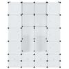 vidaXL Modular Cabinet 18 Compartments White 37x146x180.5 cm
