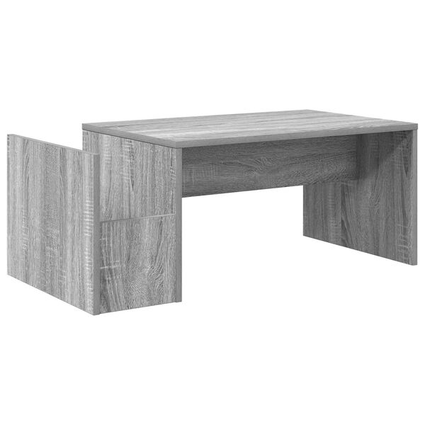 vidaXL Coffee Table Grey Sonoma 90 x 45 x 35 cm Engineered Wood