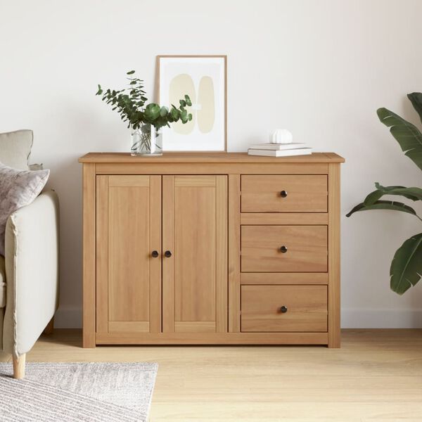 vidaXL Sideboard with Drawers PANAMA 112x40x80 cm Solid Wood Pine