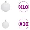 vidaXL Artificial Christmas Tree with LEDs&Ball Set&Pine Cones 240 cm