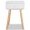 vidaXL Bedside Tables 2 pcs Solid Pinewood 40x30x61 cm White