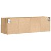 vidaXL TV Wall Cabinet Wall-mounted 2 pcs Artisan oak 100 x 30 x 30 cm