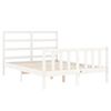 vidaXL Bed Frame without Mattress White 120x200 cm Solid Wood Pine